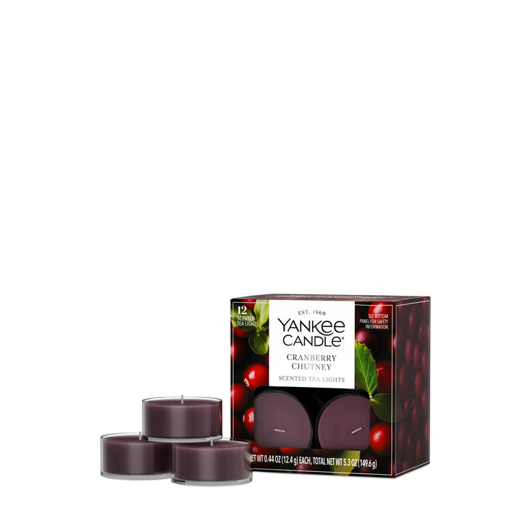 Cranberry Chutney Scented Tea Light Candles D0