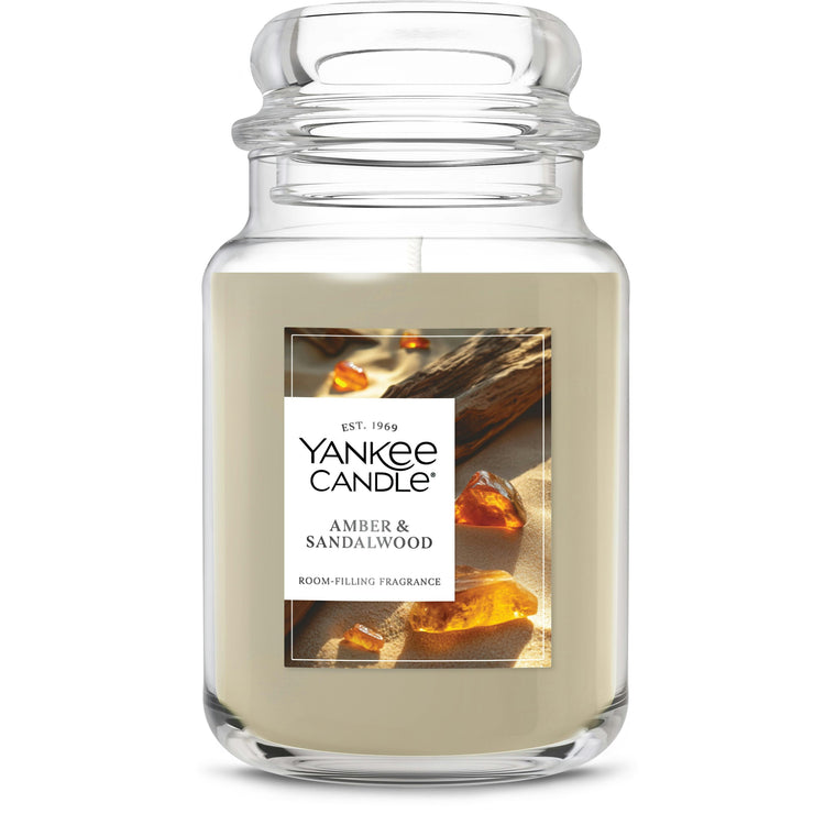 Amber & Sandalwood Original Large Jar Candle A8