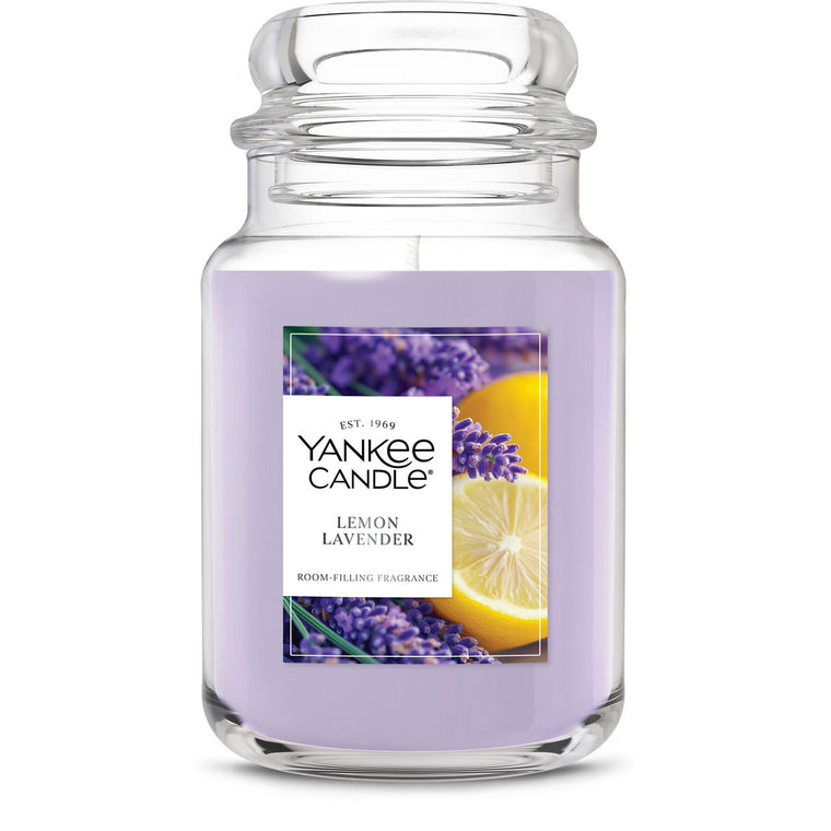 Lemon Lavender Original Large Jar Candle X8