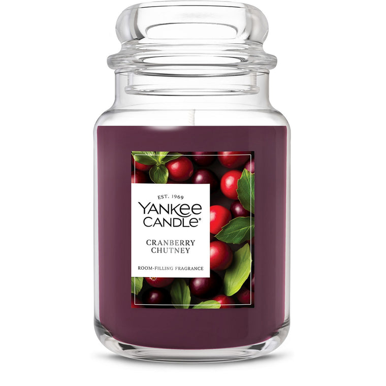 Cranberry Chutney Original Large Jar Candle K8