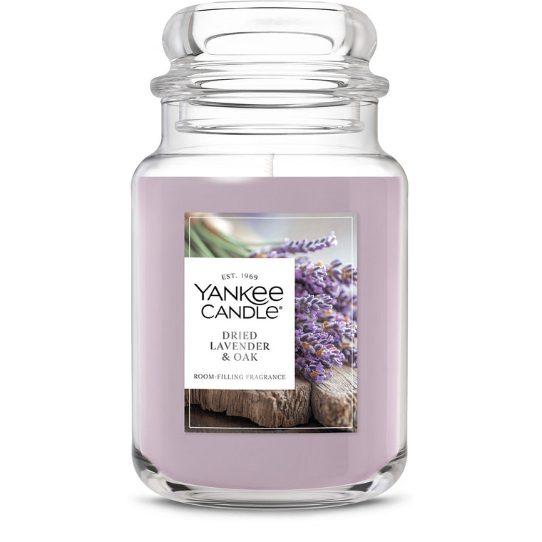 Dried Lavender & Oak Original Large Jar Candle K8