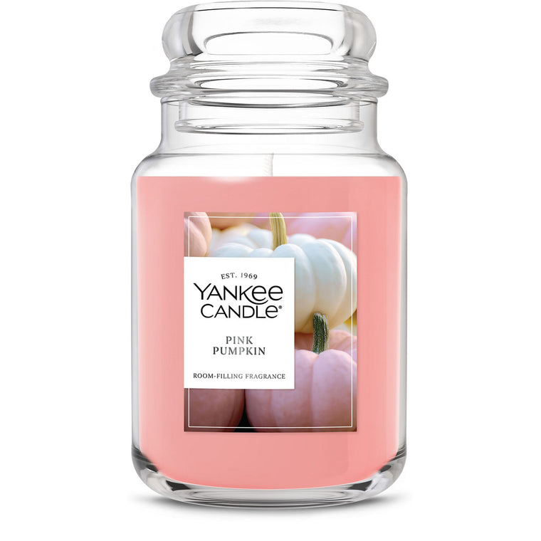 Pink Pumpkin Original Large Jar Candle Q6