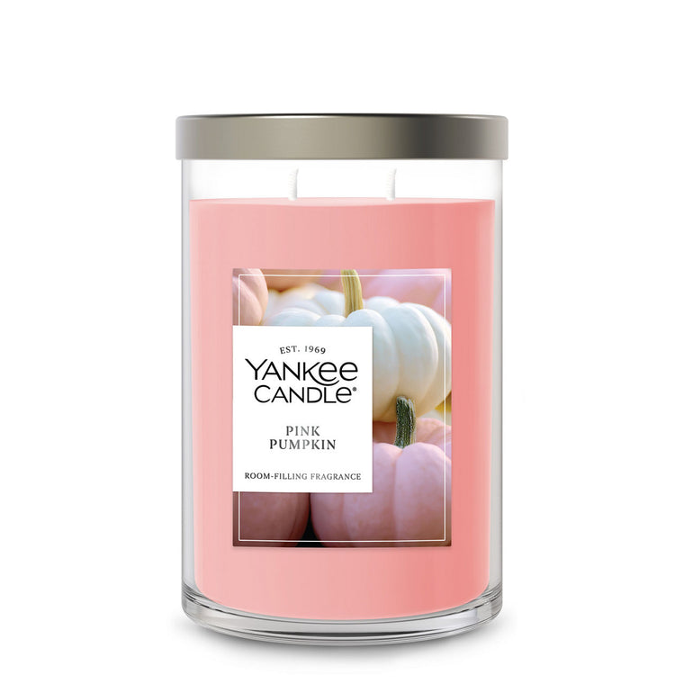 Pink Pumpkin Large Tumbler Candle A5