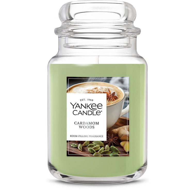 Cardamom Woods Original Large Jar Candle X7