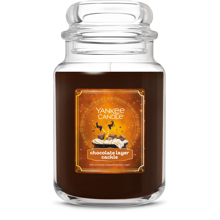 Chocolate Layer “Cackle” Original Large Jar Candle J9