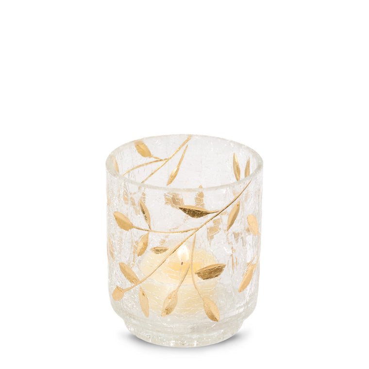Gold Blossom Tea Light Candle Holder X8