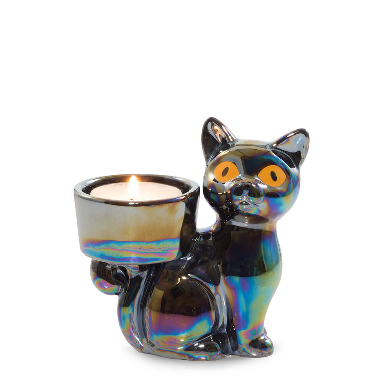 Twilight Whiskers Tea Light Candle Holder I8