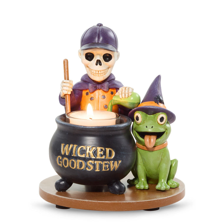 Bonebury Lane Wicked Good Tea Light Candle Holder U7