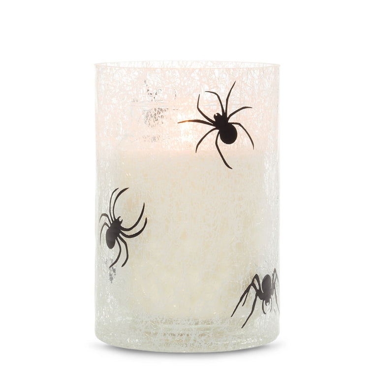 Spider Web Jar Candle Holder A1