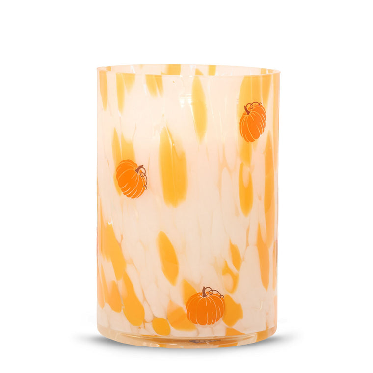 Pumpkin Painter Jar Candle Holder F0