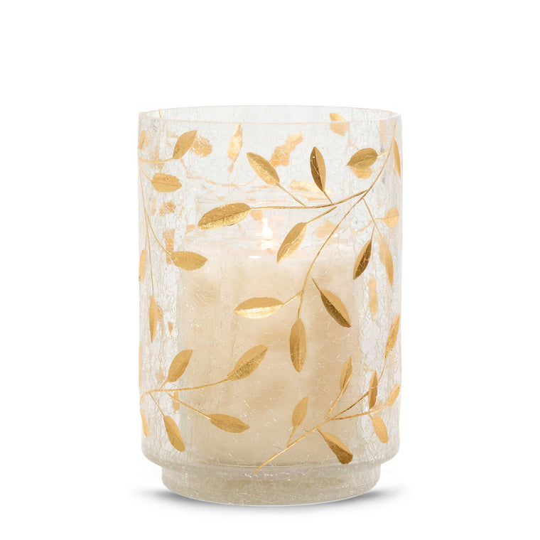 Gold Blossom Jar Candle Holder S7