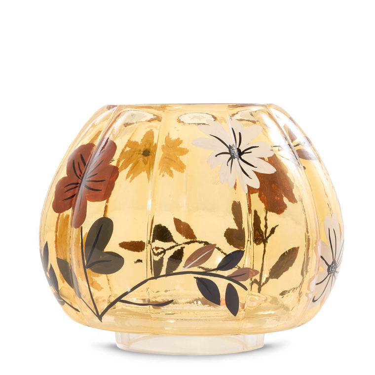 Flower Pumpkin Jar Candle Shade I0