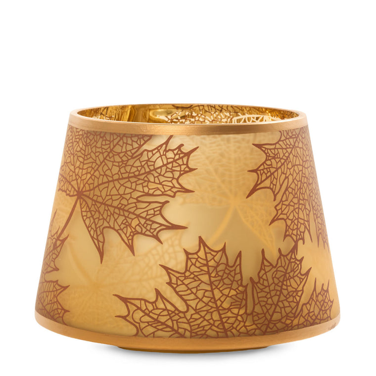 Crackle Leaves Jar Candle Shade Q2